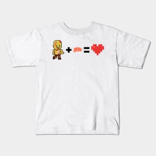 Zombie + Brains = Love Kids T-Shirt